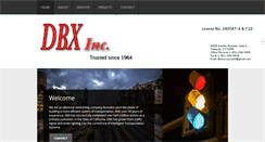 Desktop Screenshot of dbxincorporated.com